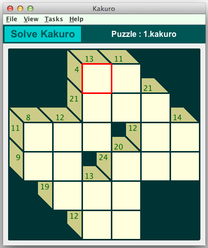 Mon premier Kakuro ou puzzle japonais - Addition-soustraction: une